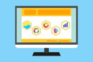 Free statistic survey website vector