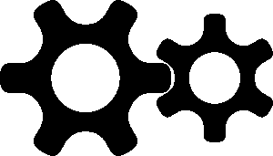 Free gear machine mesh vector